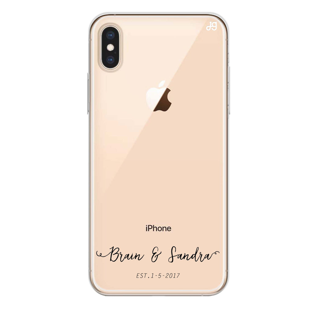 You & Me & Our Date iPhone XS Max Ultra Clear Case