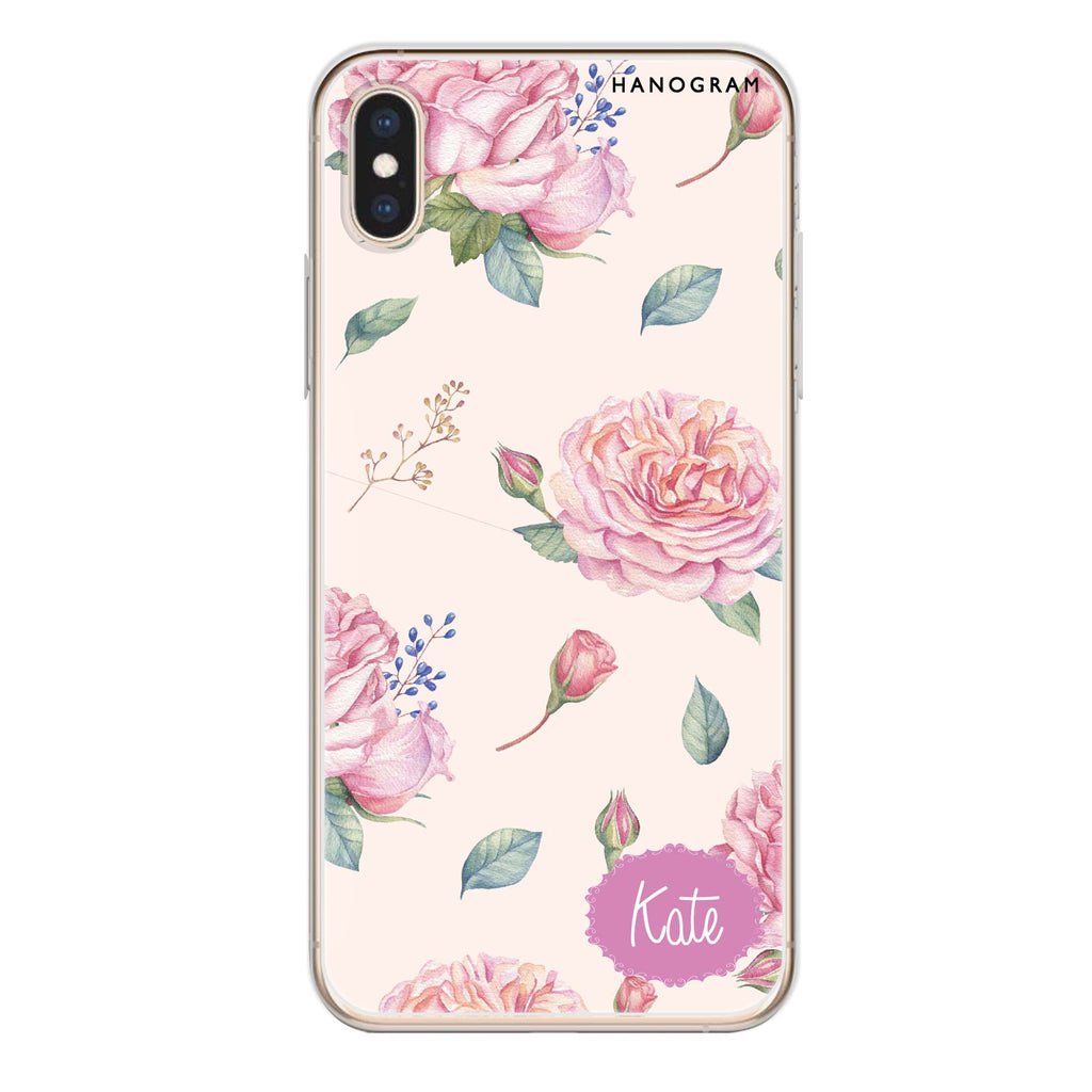 Pinky Flowers iPhone XS Max Ultra Clear Case