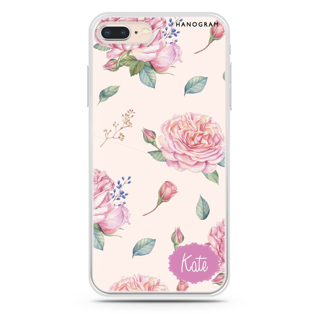 Pinky Flowers iPhone 8 Ultra Clear Case