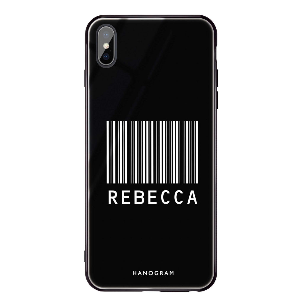 Barcode iPhone XS Glass Case
