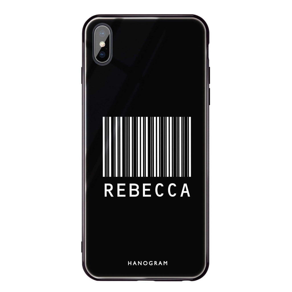 Barcode iPhone X Glass Case