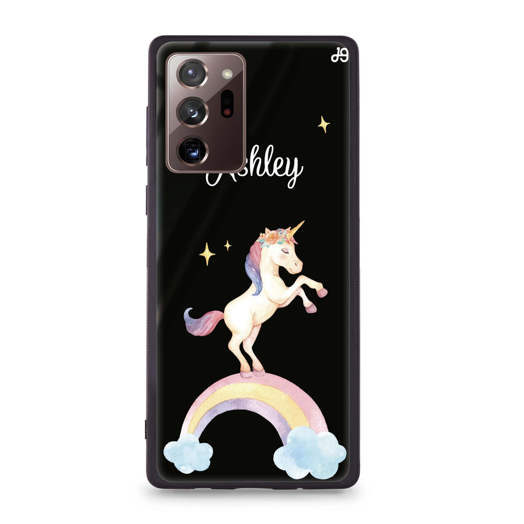 Rainbow Unicorn Unicorn Samsung Note 20 Ultra Glass Case
