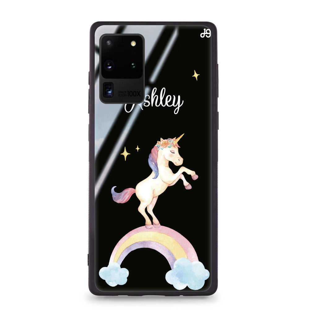 Rainbow Unicorn Unicorn Samsung Glass Case