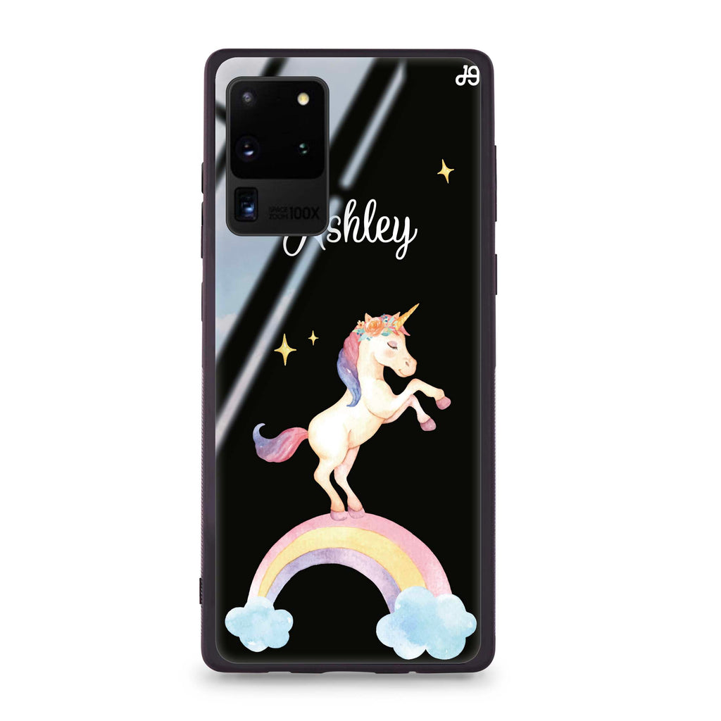 Rainbow Unicorn Samsung S20 Ultra Glass Case