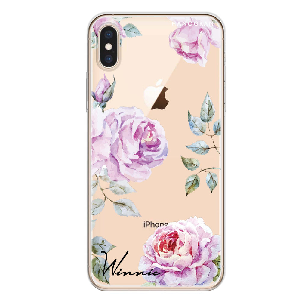 Classic Floral iPhone X Ultra Clear Case