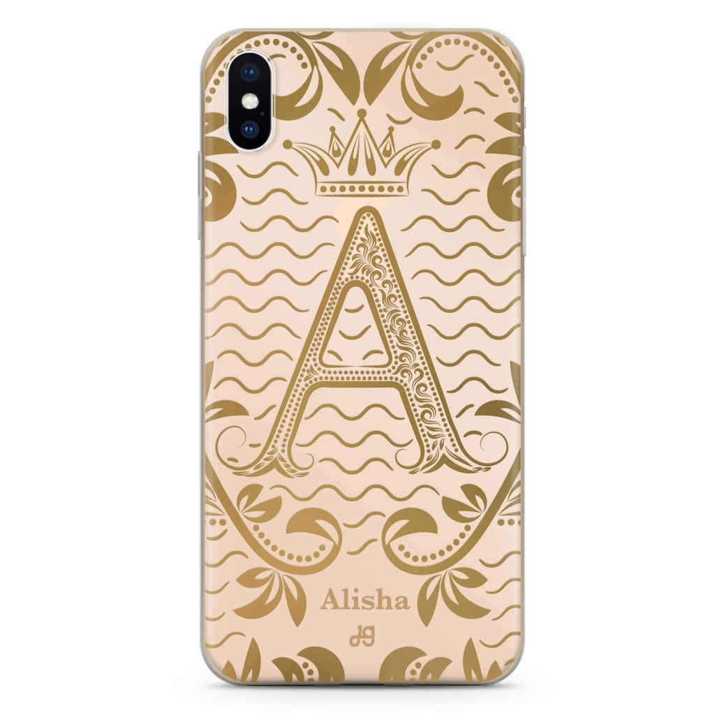 Royal Vintage Monogram iPhone XS Ultra Clear Case