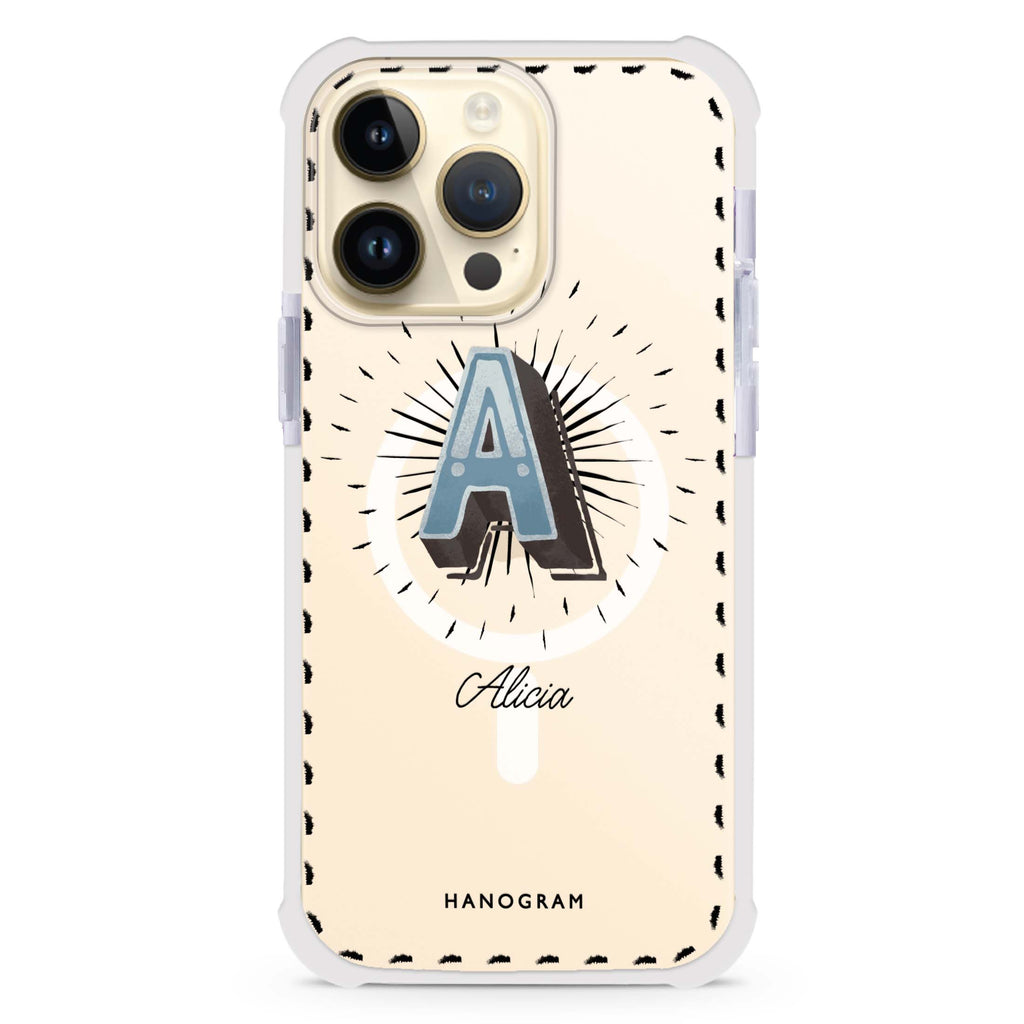 Artistic Monogram III MagSafe Compatible Ultra Shockproof Case