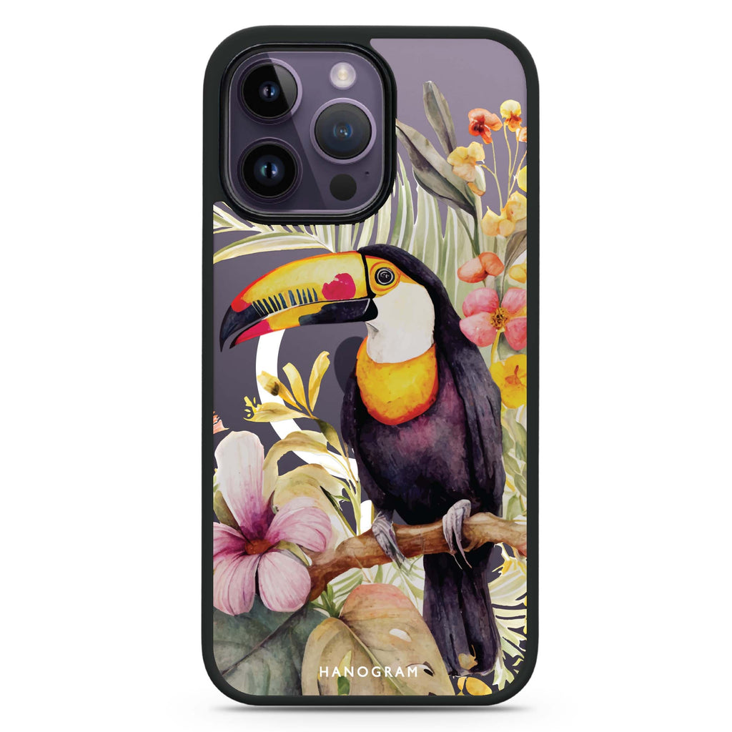 Tropical bird MagSafe Compatible Impact Guard Bumper Case
