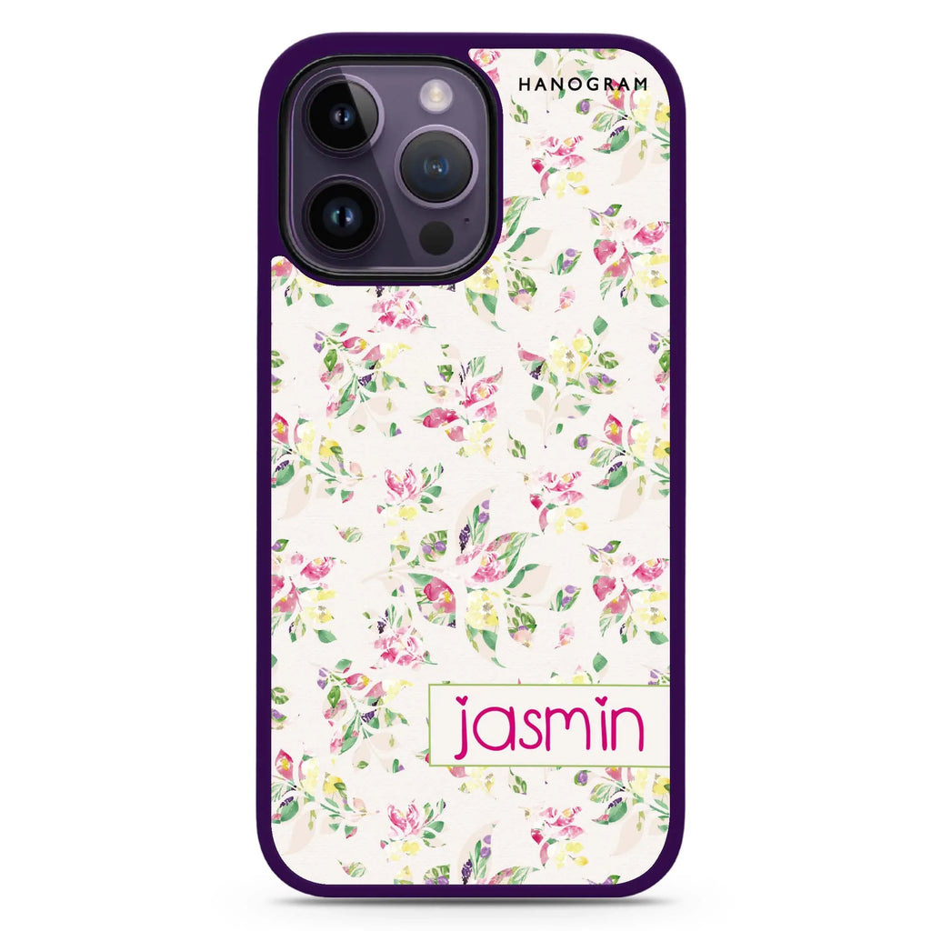 Floral Rain MagSafe Compatible Impact Guard Bumper Case