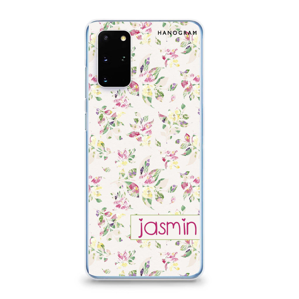 Floral Rain Samsung S20 Soft Clear Case