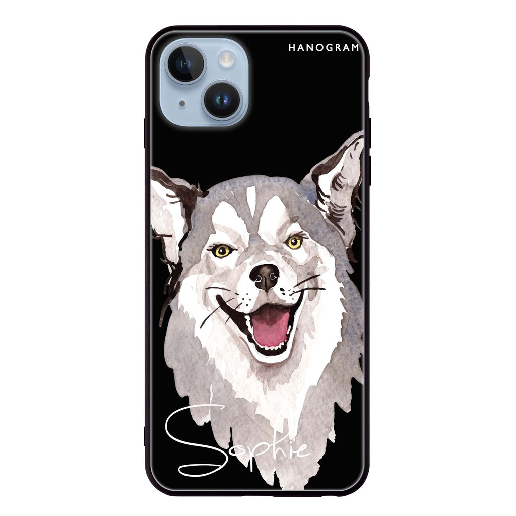 Border Collie iPhone 14 Plus Glass Case