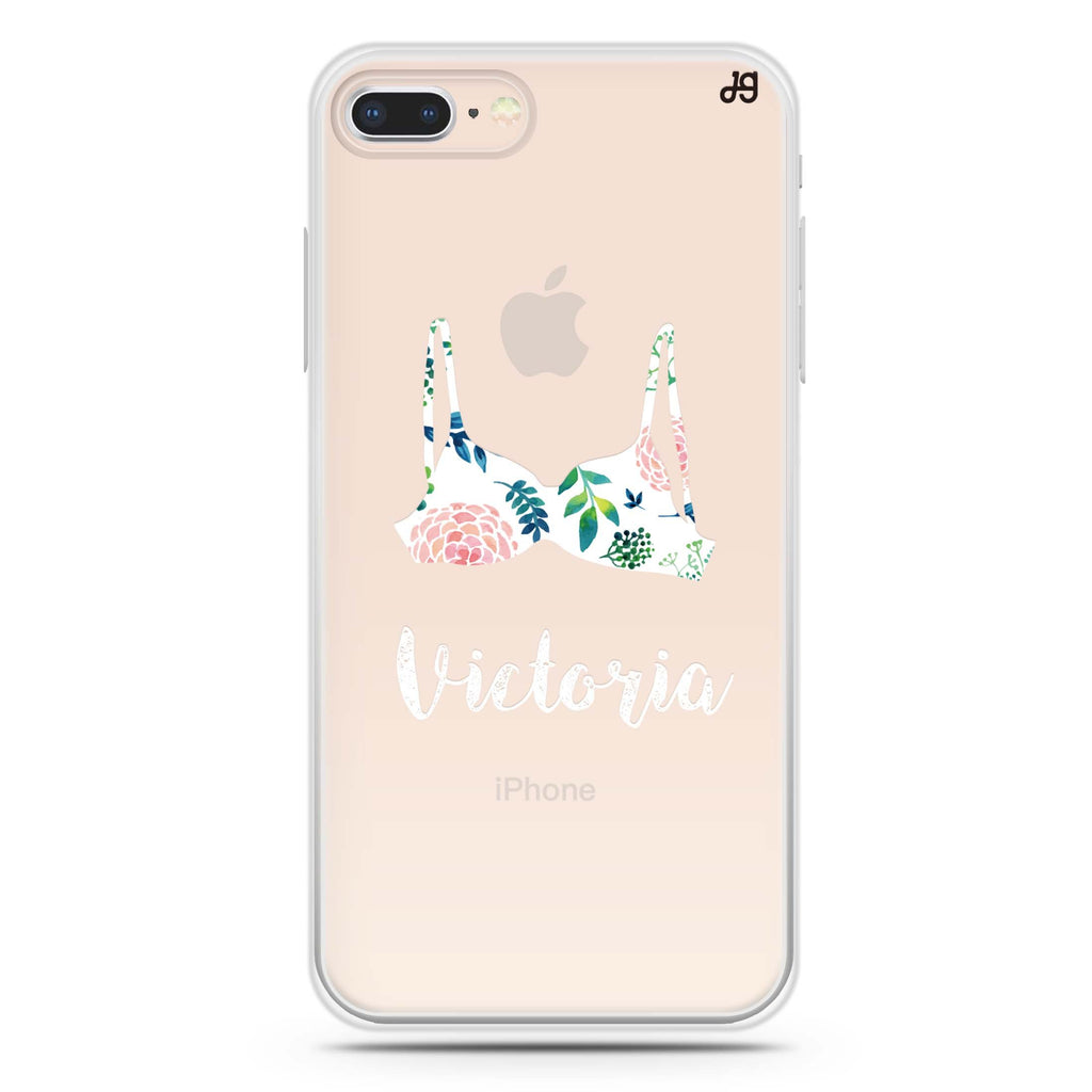 Floral Bra iPhone 7 Plus Ultra Clear Case