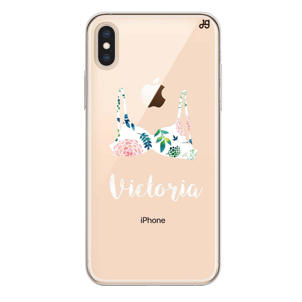 Floral Bra iPhone XS Ultra Clear Case