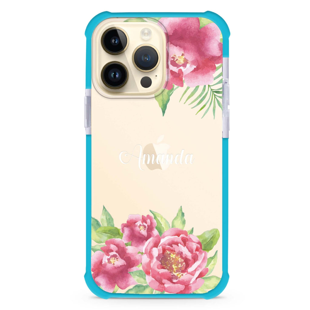 Watercolor Paeonia iPhone 14 Pro Ultra Shockproof Case