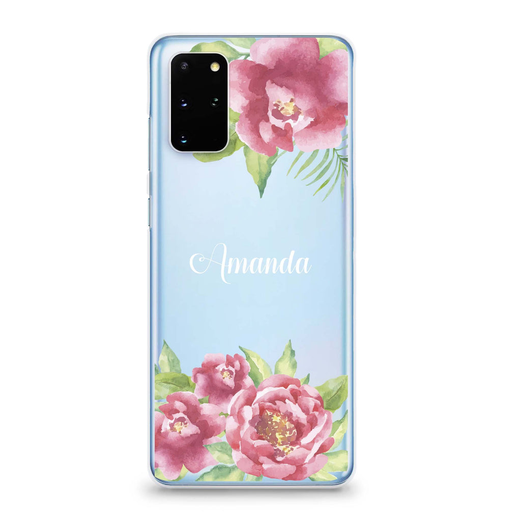 Watercolor Paeonia Samsung S20 Soft Clear Case