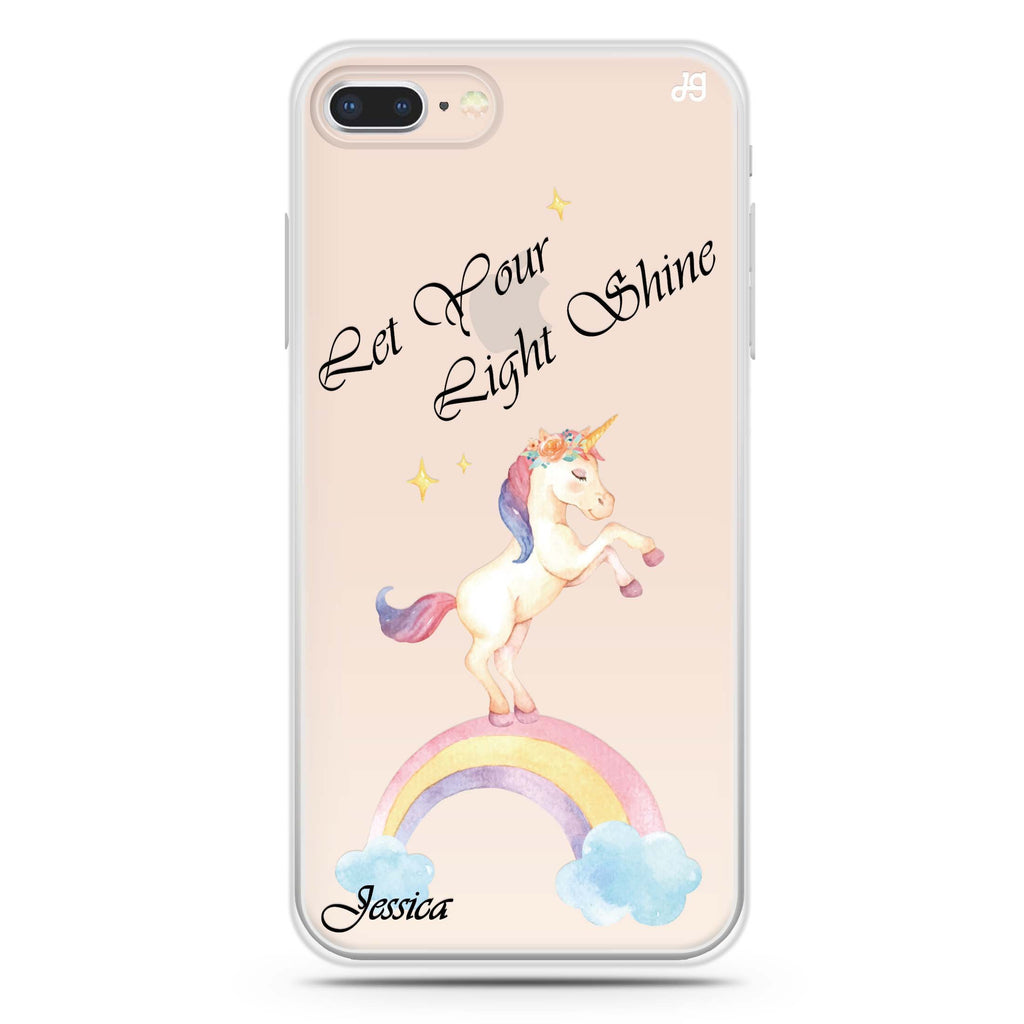Rainbow Unicorn iPhone 7 Plus Ultra Clear Case