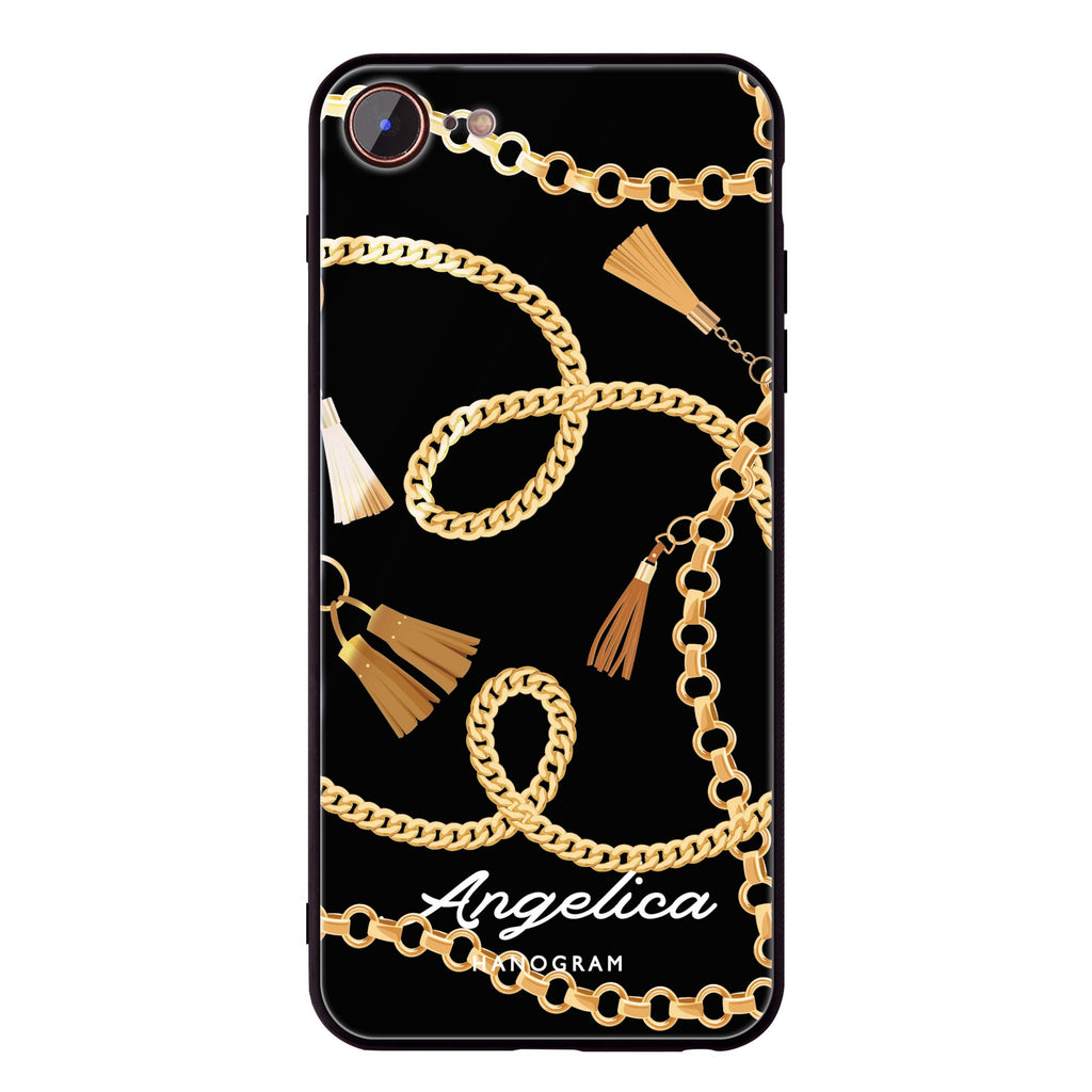 Belt and Chain I iPhone 8 Glass Case