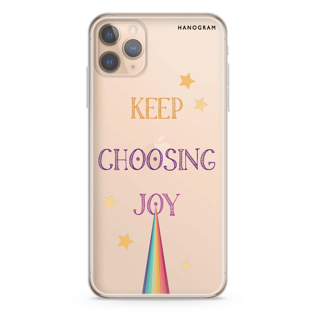 Keep choosing joy iPhone 11 Pro Max Ultra Clear Case