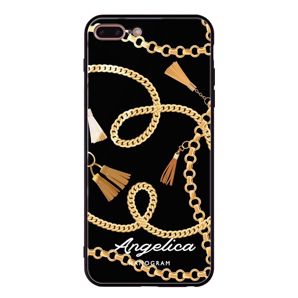 Belt and Chain I iPhone 7 Plus Glass Case