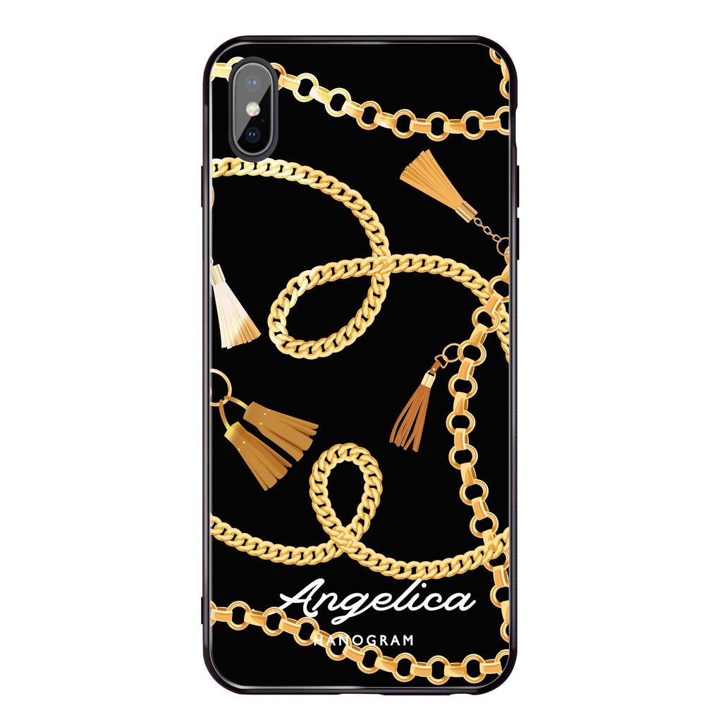 Belt and Chain I iPhone X Glass Case