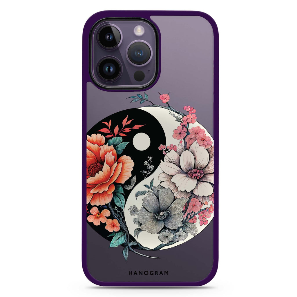 Floral & Tai Chi Impact Guard Bumper Case