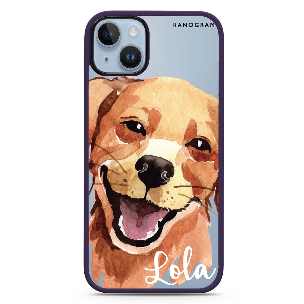 Golden Retriever iPhone 14 Plus MagSafe Compatible Impact Guard Bumper Case