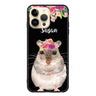 Floral and Hamster Glass Case