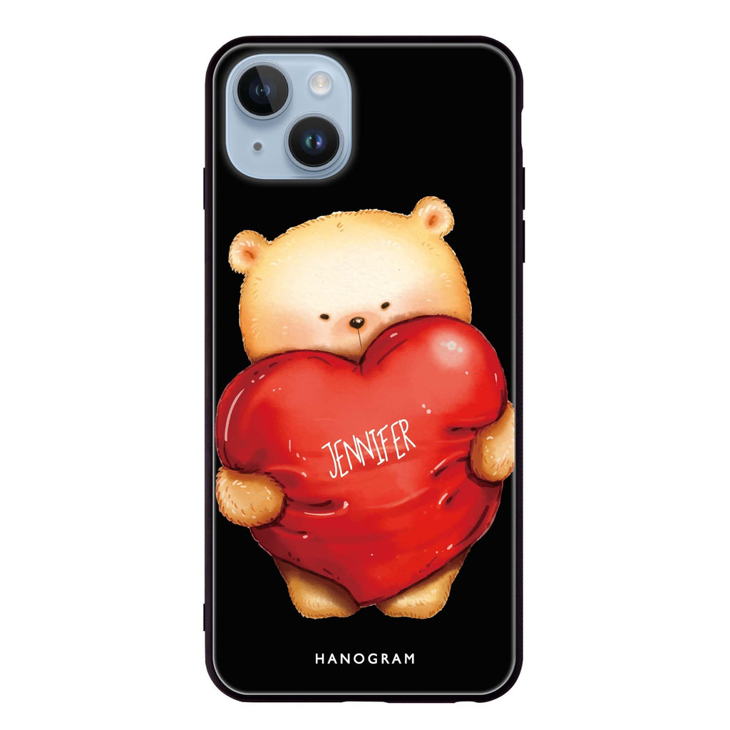 Bear Hug iPhone 14 Plus Glass Case