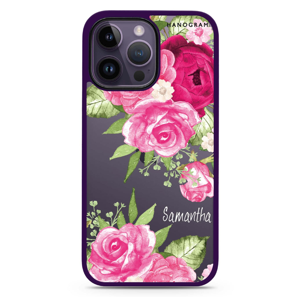 Watercolor Rose Impact Guard Bumper Case