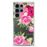Watercolor Rose personalized name Samsung Galaxy S26/S25/S24/S23/S22 Ultra ultra clear case, transparent design, main view