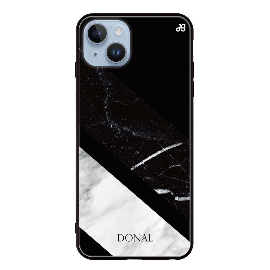 B & W iPhone 14 Plus Glass Case
