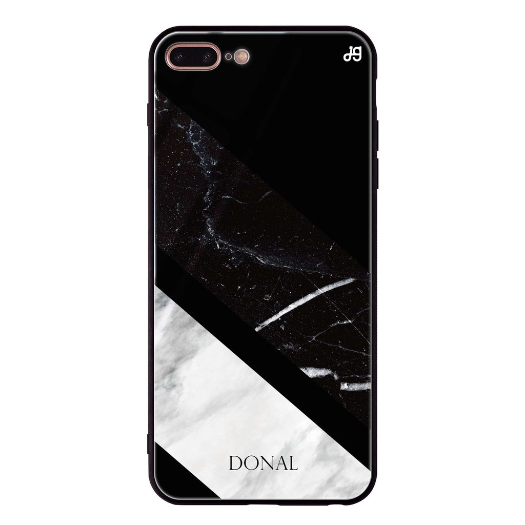B & W iPhone 8 Plus Glass Case