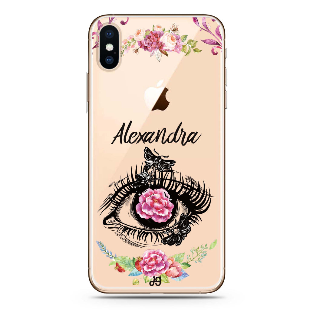 Flower in Eye iPhone XS Max Ultra Clear Case