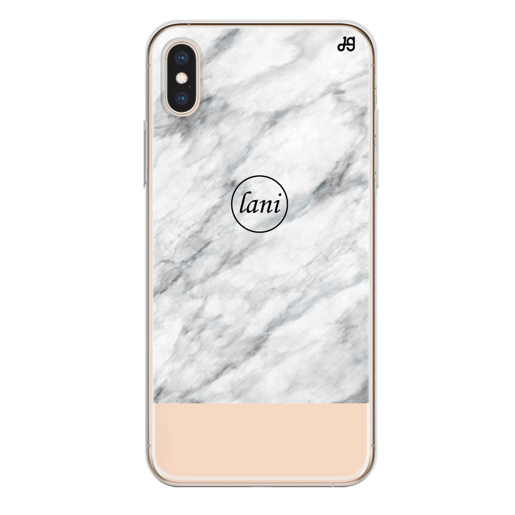 White Marble Transparent iPhone X Ultra Clear Case