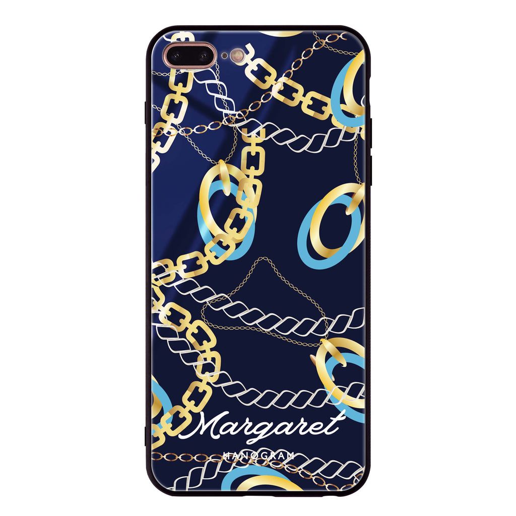 Belt and Chain II iPhone 8 Plus Glass Case