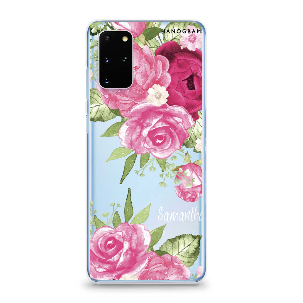 Watercolor Rose Samsung S20 Soft Clear Case