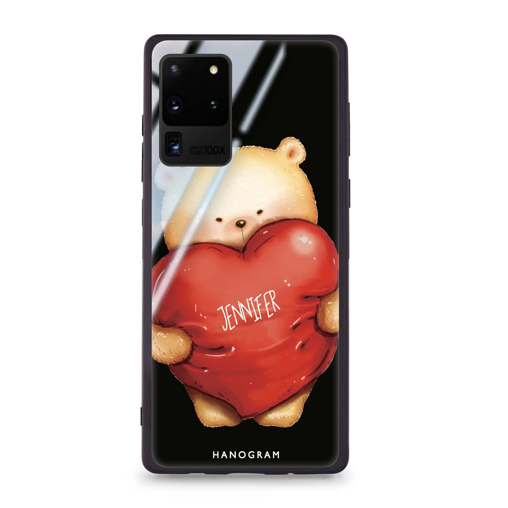 Bear Hug Samsung Glass Case