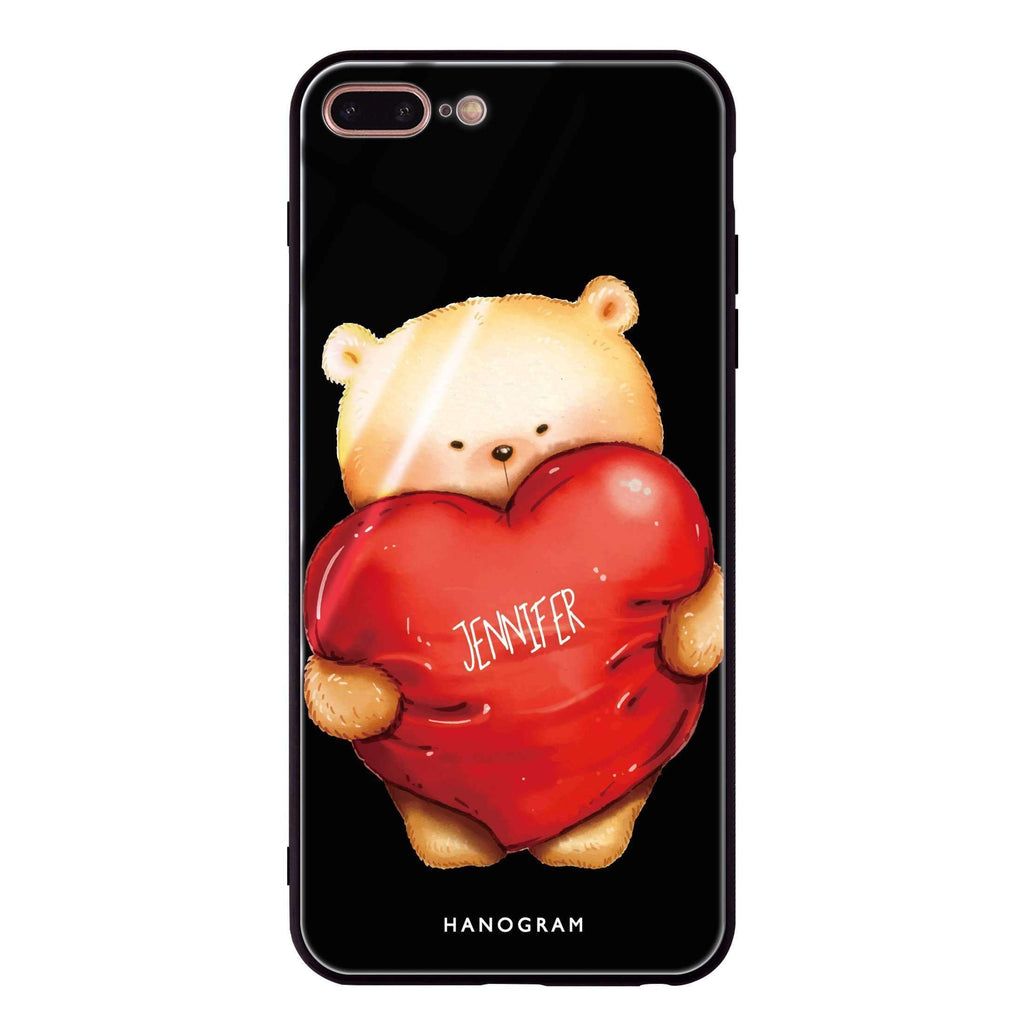 Bear Hug iPhone 7 Plus Glass Case