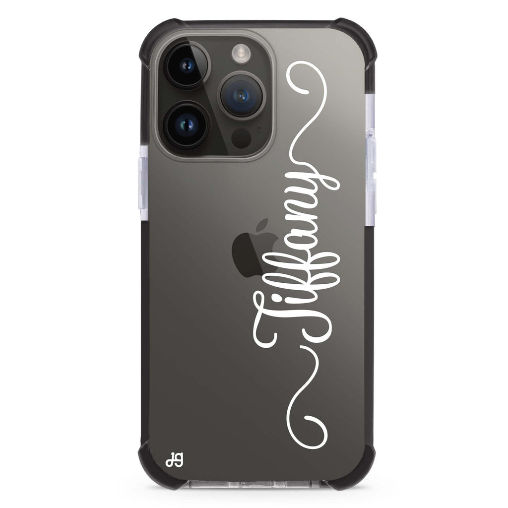Vertical Cursive Handwritten iPhone 14 Pro Ultra Shockproof Case