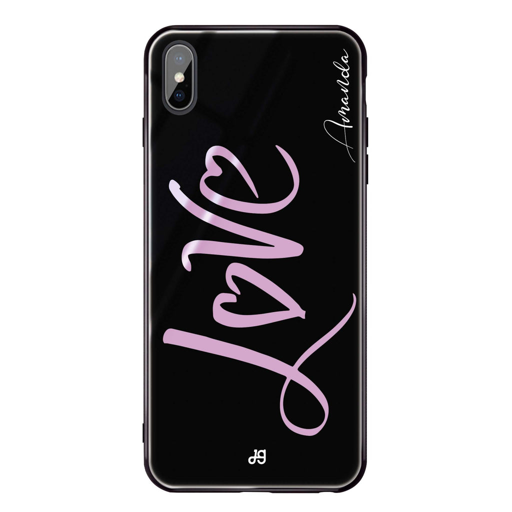 Love & Love iPhone XS Max Glass Case