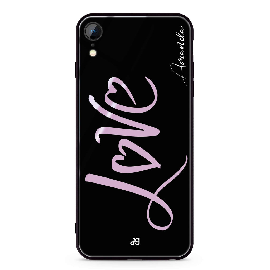 Love & Love iPhone XR Glass Case