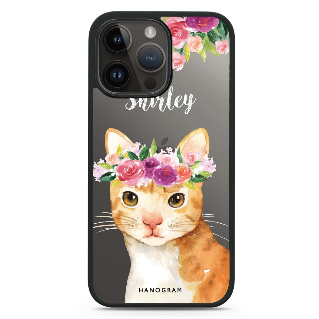 Floral and Cat Impact Guard Bumper Case