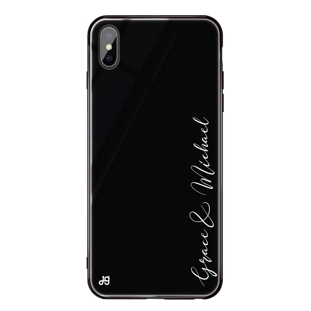 Handwritten You And Me iPhone XS Max Glass Case