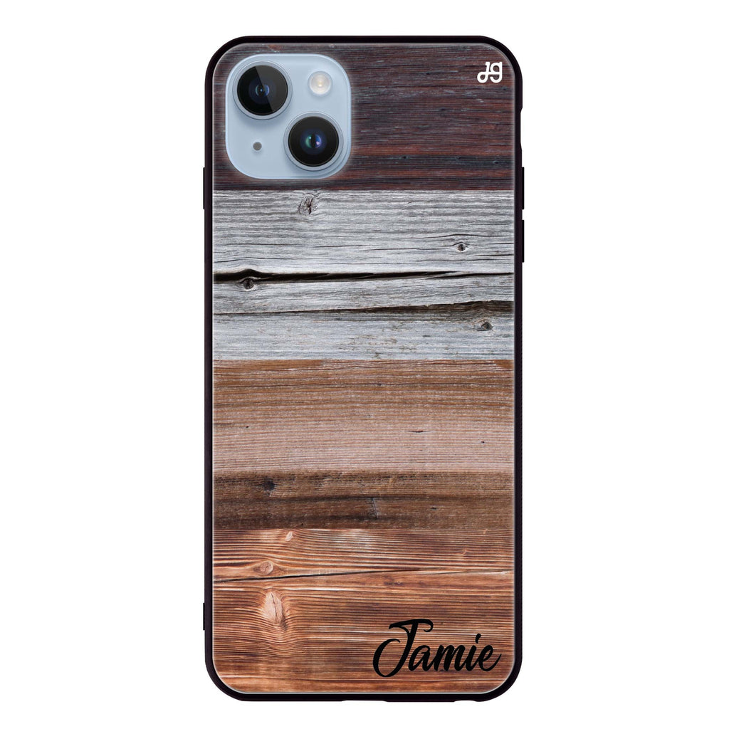 Wood Grain Varigegated iPhone 13 Mini Glass Case