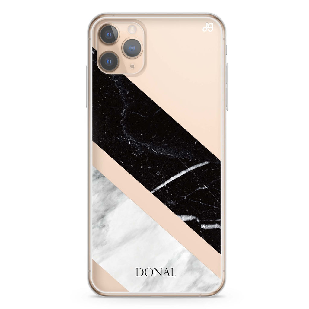 B & W Marble iPhone 11 Pro Max Ultra Clear Case