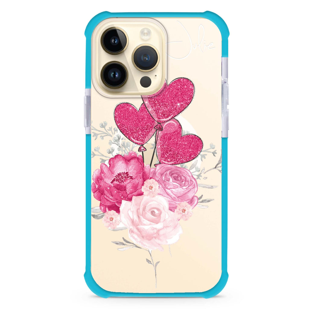 Sweet Heart With Rose MagSafe Compatible Ultra Shockproof Case