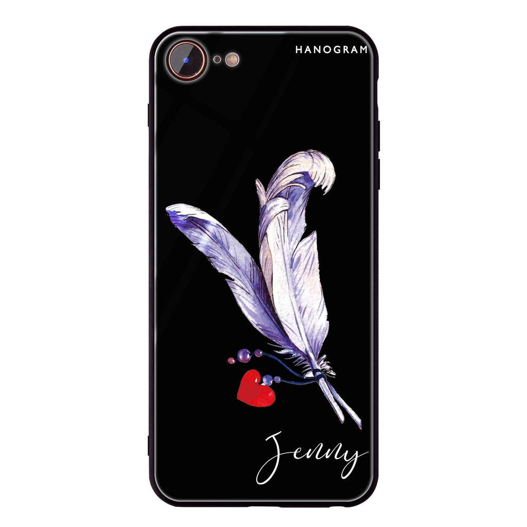 Feather Love iPhone 8 Glass Case