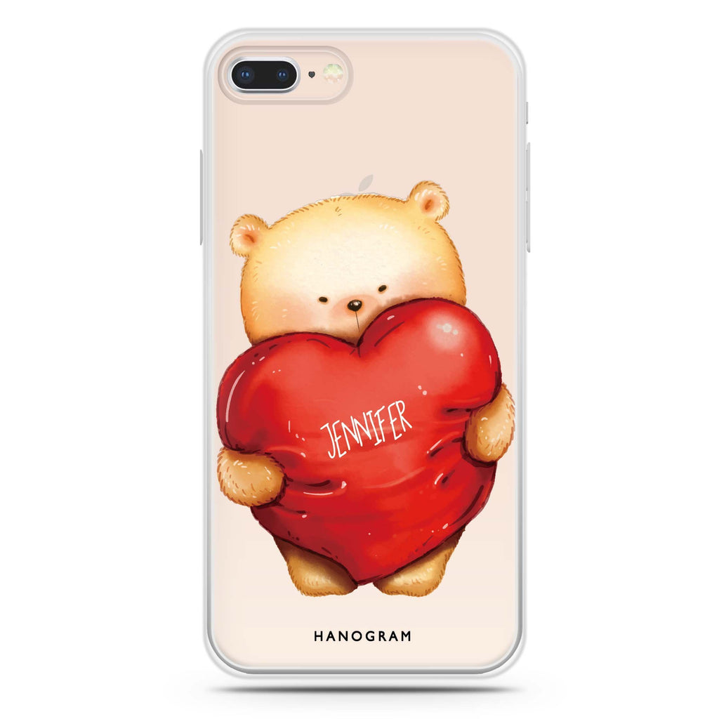 Bear Hug iPhone 8 Ultra Clear Case