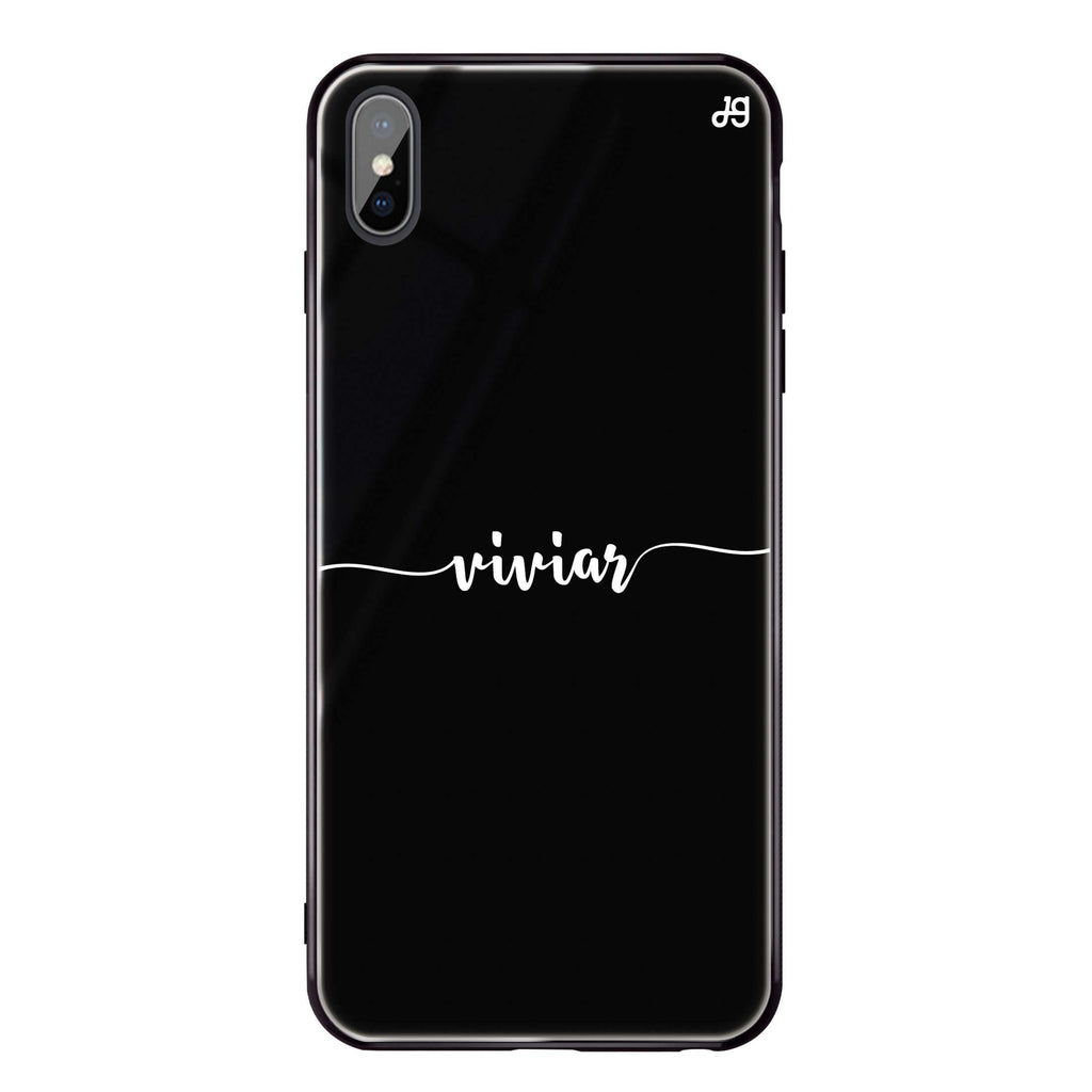 Script Handwritten iPhone XS Max Glass Case
