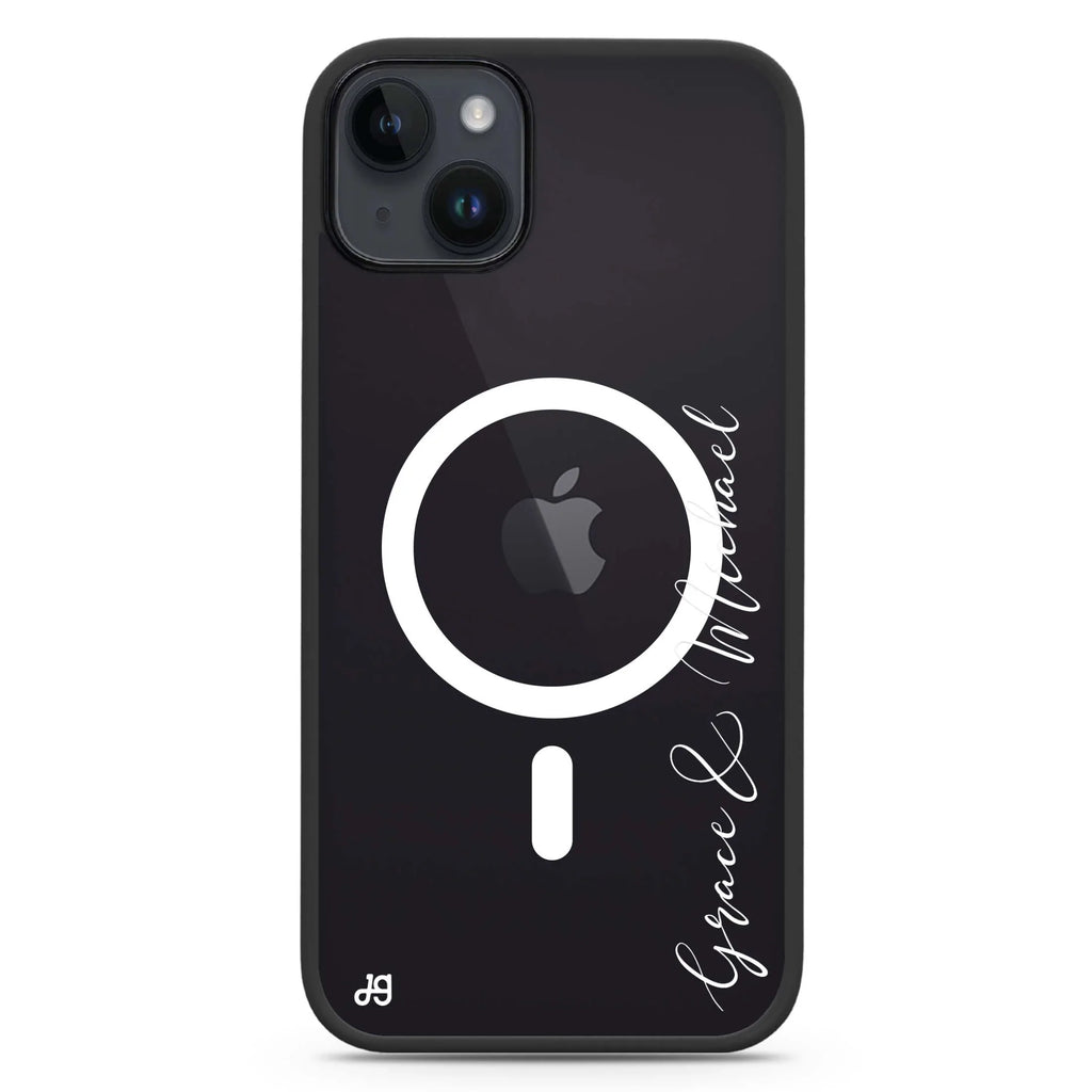 Handwritten You And Me iPhone 14 Plus MagSafe Compatible Impact Guard Bumper Case